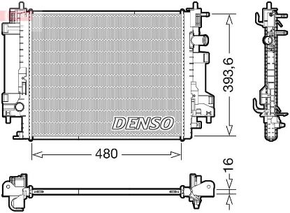 Radiator, engine cooling RENAULT / SMART 214105514R / 4535000003 Radiator, engine cooling RENAULT / SMART 214105514R / 4535000003