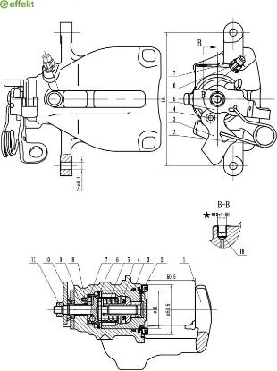 Brake Caliper PSA - 4401.L1