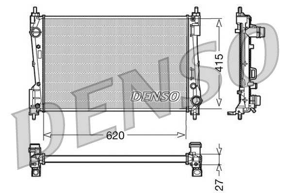 Radiator, engine cooling FIAT Linea 1.8 P. (Brazil)