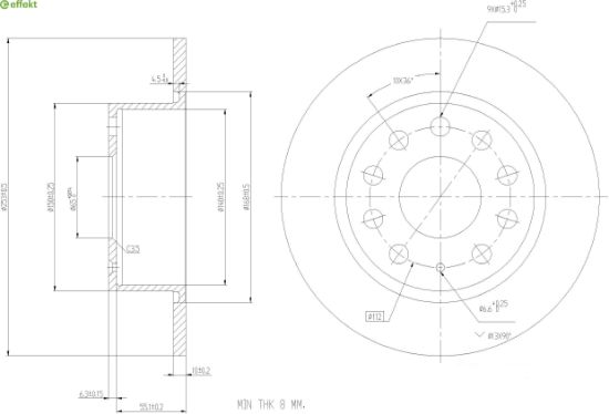 Brake Disc VAG - 5Q0 615 601 C