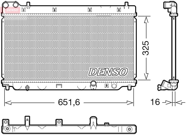 Radiator, engine cooling HONDA 19010PWAE01 / 19010PWJZ01 / 19010PWJZ51 Radiator, engine cooling HONDA 19010PWAE01 / 19010PWJZ01 / 19010PWJZ51