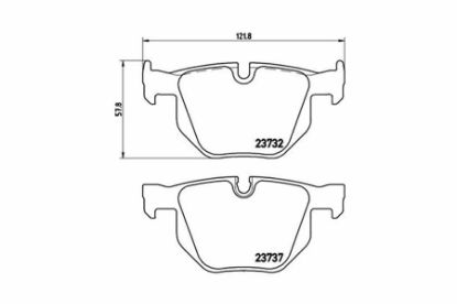 Brake Pad Set, disc brake BMW - 34 21 2 339 276