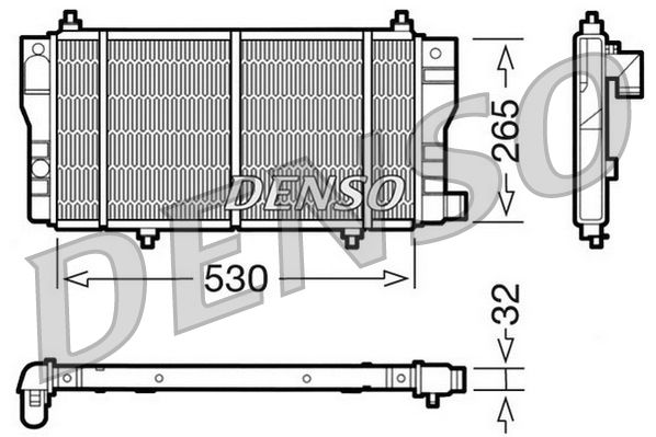 Radiator, engine cooling CITROEN C15
