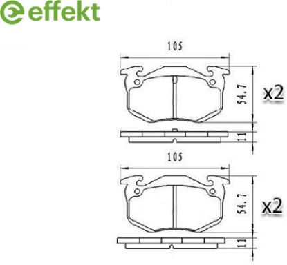 Brake Pad Set, disc brake PSA