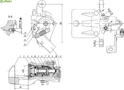 Brake Caliper KIA - 58311-A6A30