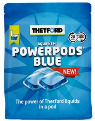 WC kemikaal Thetford Powerpods Blue (sinine) 20tk jäätmemahuti
