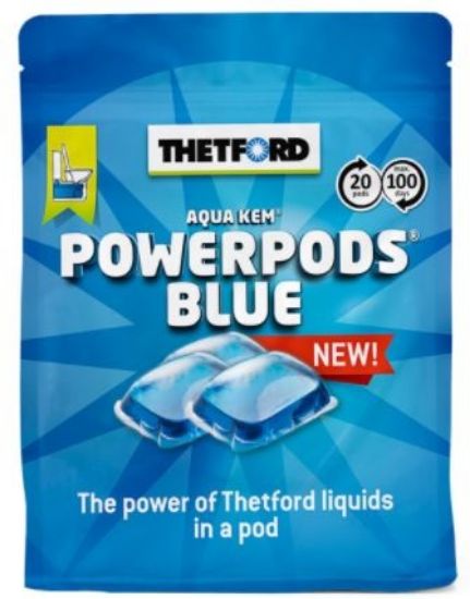 WC kemikaal Thetford Powerpods Blue (sinine) 20tk jäätmemahuti