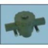 Shut-off valve, pre-heater water filter Sulgurventiil filtriga. Da=38 L=200 H=131 0,5-4bar