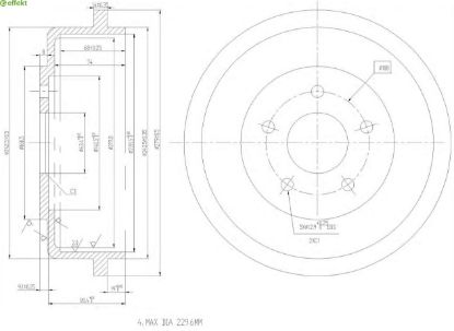 Brake Drum FORD