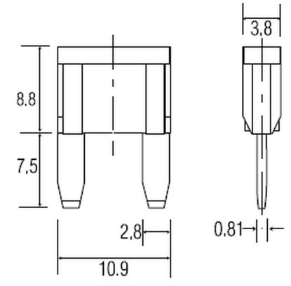 Fuse 4A 32V 50tk