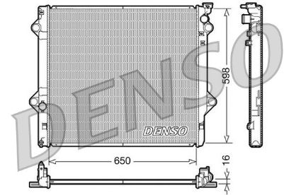 Radiator, engine cooling TOYOTA Landcruiser Man.00/03