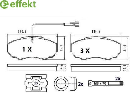 Brake Pad Set, disc brake PSA - 4252.43