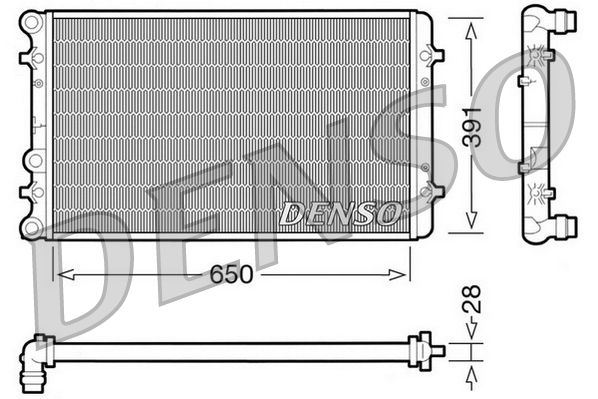 Radiator, engine cooling AUDI A3 / TT / SEAT Toledo /
