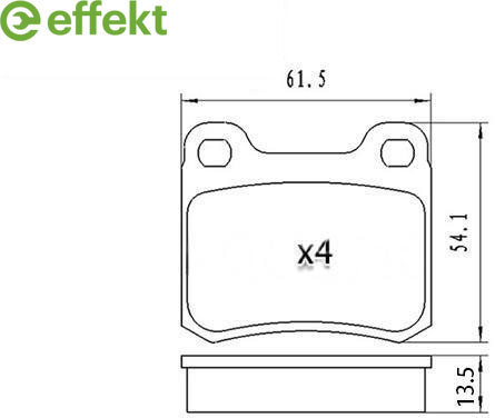 Brake Pad Set, disc brake MERCEDES