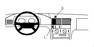 Trim Frame MB C-class 93-99 keskele
