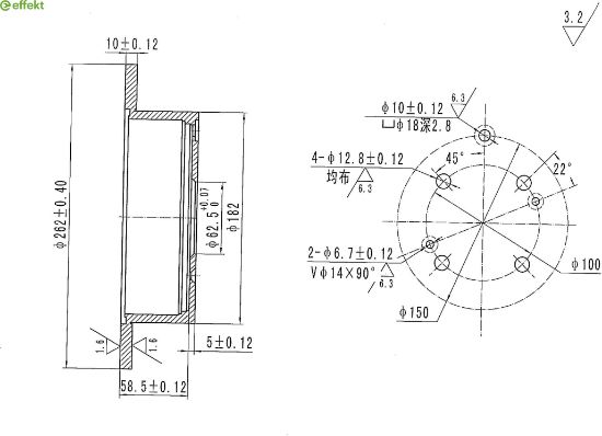 Brake Disc HYUNDAI - 58411-1C800
