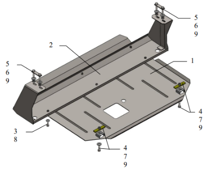 Underrun Protection Ford Custom 2,2 TDCI 13-19