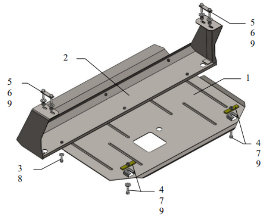 Underrun Protection Ford Custom 2,2 TDCI 13-19