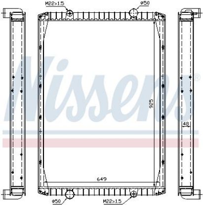 Radiator, engine cooling RVI G 340 TI MANAGER