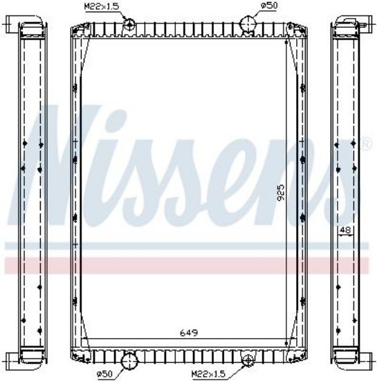 Radiator, engine cooling RVI G 340 TI MANAGER