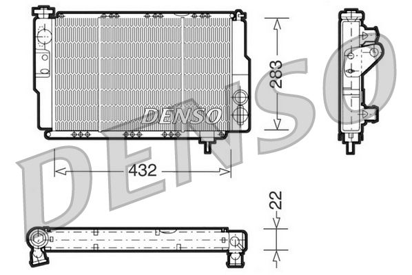 Radiator, engine cooling Renault R5