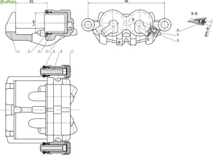 Brake Caliper VAG - 2E0 615 102A
