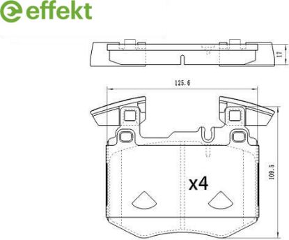 Brake Pad Set, disc brake MERCEDES