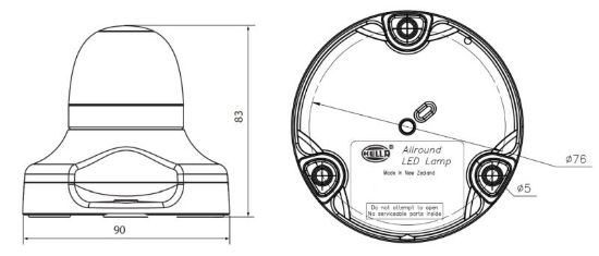 Navigatsioonituli LED 360° Multi-flash Signal Lamp - sinine