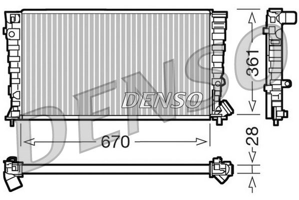 Radiator, engine cooling CITROEN Xsara / Berlingo / Z