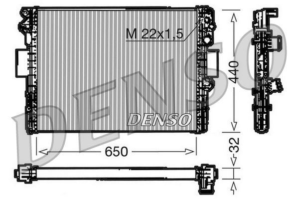 Radiator, engine cooling IVECO New Daily 2.8D (85/125