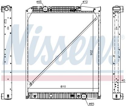 Radiator, engine cooling MERCEDES ACTROS 96-