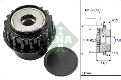 Alternator Freewheel Clutch VOLVO - 30644805