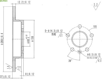 Brake Disc GENERAL MOTORS - 13502864