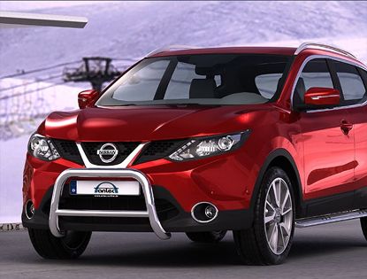 Frontal Protection Bar Nissan Qashqai 14- 60mm+42mm
