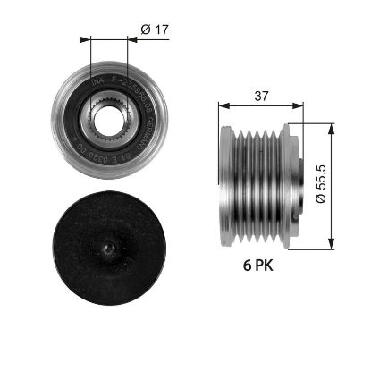 Alternator Freewheel Clutch C-CLASS (W203), E-CLASS (W211)