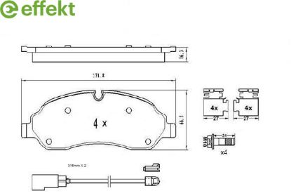 Brake Pad Set, disc brake FORD - 1 840 479