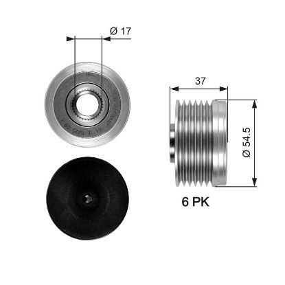 Alternator Freewheel Clutch 7789-10067