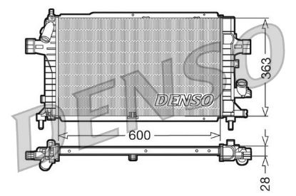 Radiator, engine cooling Opel Astra H 1.7 CDTI Radiator, engine cooling Opel Astra H 1.7 CDTI