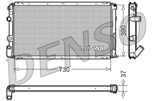 Radiator, engine cooling RENAULT Master II DTI T28