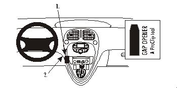 Trim Frame Citroen Picasso 00-, center