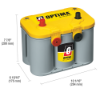 Starter Battery 55Ah 765A 254*175*200 + - Käivitus/Püsitoide