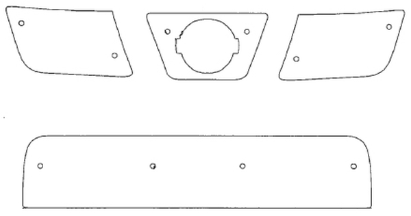 Trim/Protection Strip, radiator grille Nissan Navara/NP300 2008-2014