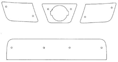 Trim/Protection Strip, radiator grille Nissan Navara/NP300 2008-2014
