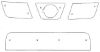 Trim/Protection Strip, radiator grille Nissan Navara/NP300 2008-2014