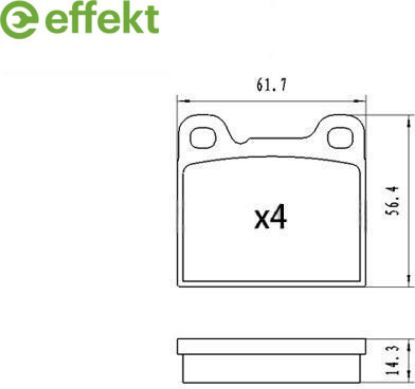 Brake Pad Set, disc brake VOLVO - 270166