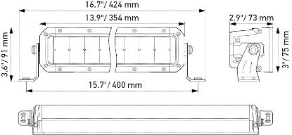 Spotlight 13" ECE ref. 40, 3800lm, 12/24V 354mm
