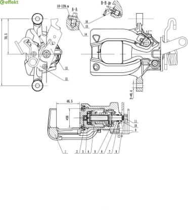 Brake Caliper VAG - 5K0 615 424