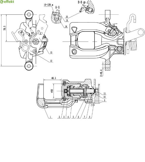 Brake Caliper VAG - 5K0 615 424