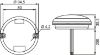 Direction Indicator 10-30V, 95x35mm, 260mm kaabel