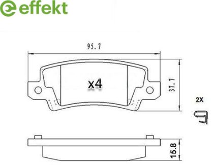 Brake Pad Set, disc brake TOYOTA - 04466-02020